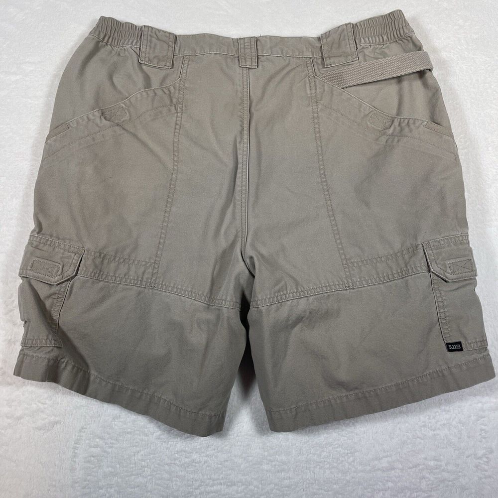 5.11 Tactical‎ Tacit Riptop Cargo Shorts Men's Size 38 Beige Utility Pockets - Picture 7 of 7